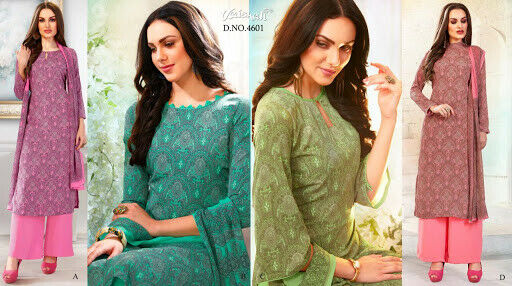 VAISHALI ETHNIC BEAUTY 4600 SERIES CRAPE VAISHALI SUITS 4601