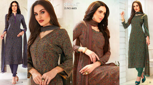 VAISHALI ETHNIC BEAUTY 4600 SERIES CRAPE VAISHALI SUITS 4603