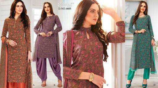 VAISHALI ETHNIC BEAUTY 4600 SERIES CRAPE VAISHALI SUITS 4605