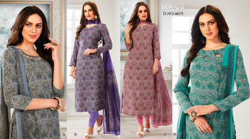 VAISHALI ETHNIC BEAUTY 4600 SERIES CRAPE VAISHALI SUITS - 4615