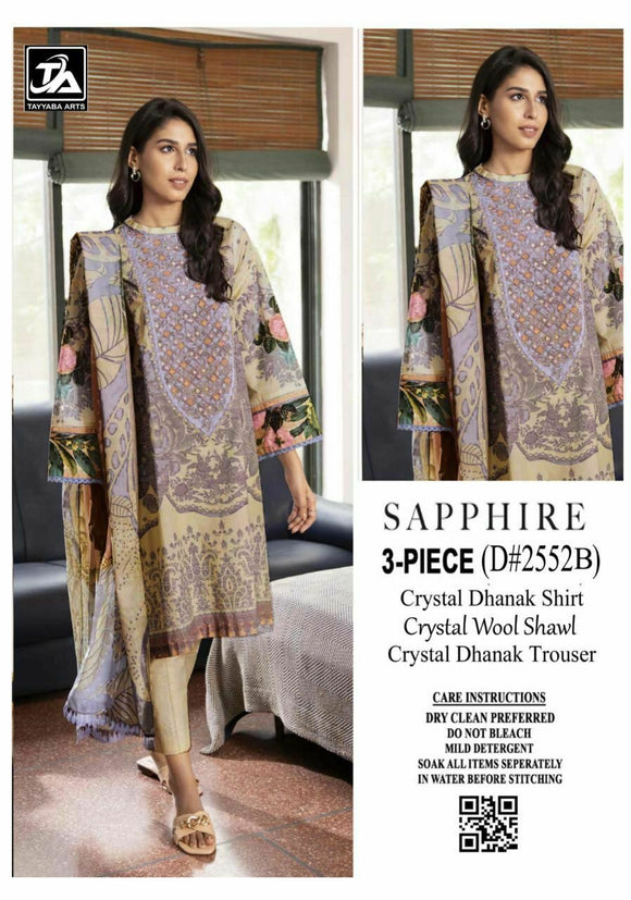 SAPPHIRE KHADDAR- DARK BEIGE