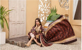 TAWAKKAL NAINA LINEN PRINT(ORIGINAL WINTER WEAR)- BROWN