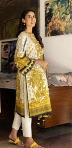 SAPPHIRE KHADDAR- CREAM&GOLD