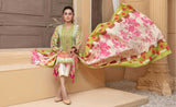 TAWAKKAL NAINA LINEN PRINT(ORIGINAL WINTER WEAR)- GREEN