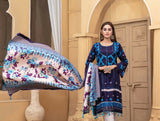 TAWAKKAL NAINA LINEN PRINT(ORIGINAL WINTER WEAR)-NAVY