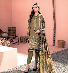 Farasha by Abisha fabrics - KHAKI GREEN